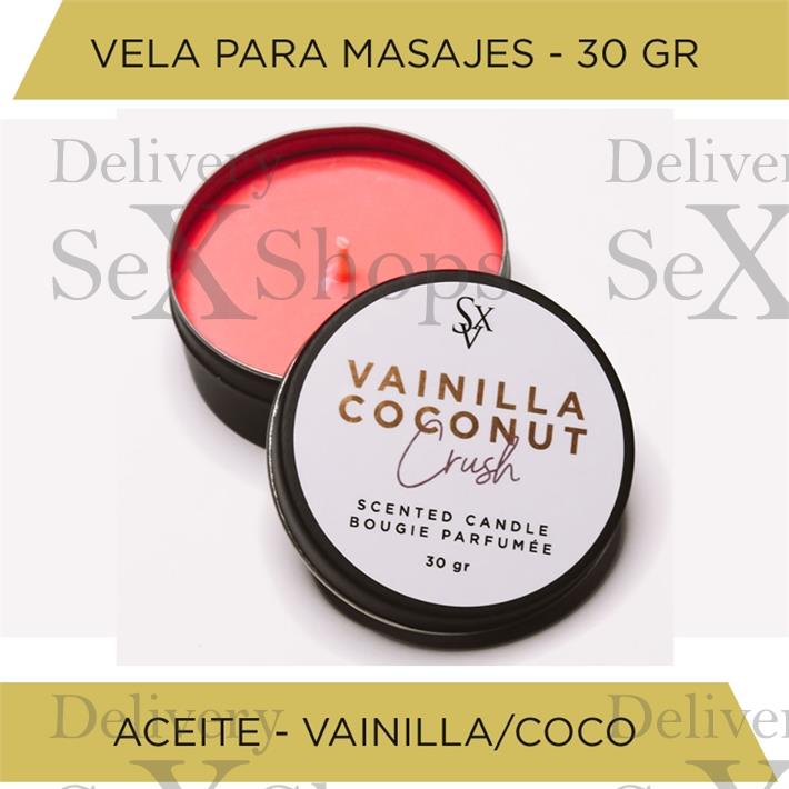 Vela para masajes aroma a vainilla 30gr Vela para masajes aroma a vainilla 30gr